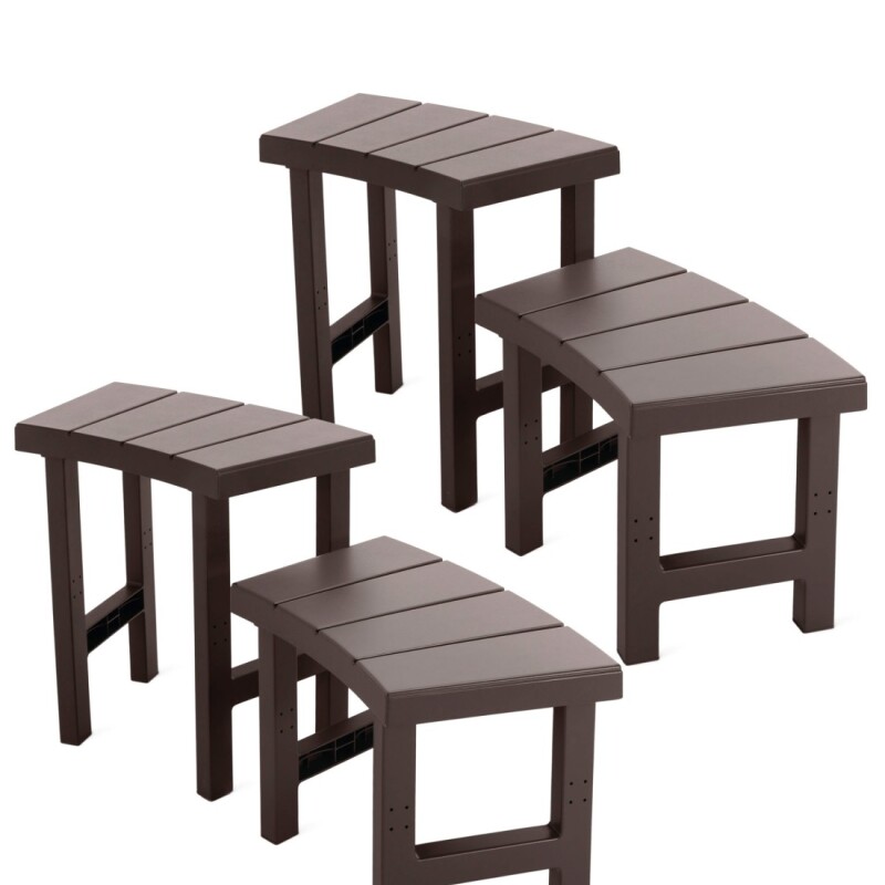 INTEX JUEGO DE 2 BANCOS + 2 MESAS AUXILIARES PARA PURE SPA CIRCULAR 4 PERSONAS Intex Juego De 2 Bancos + 2 Mesas Auxiliares Para Pure Spa Circular 4 Personas