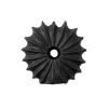 BASE CERAMICA NEGRO 16X17CM Unica