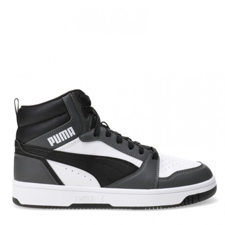 Championes de Hombre Puma Rebound V6 Blanco - Negro - Gris Oscuro