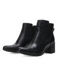 Botas de Mujer Bottero caña baja de cuero Negro