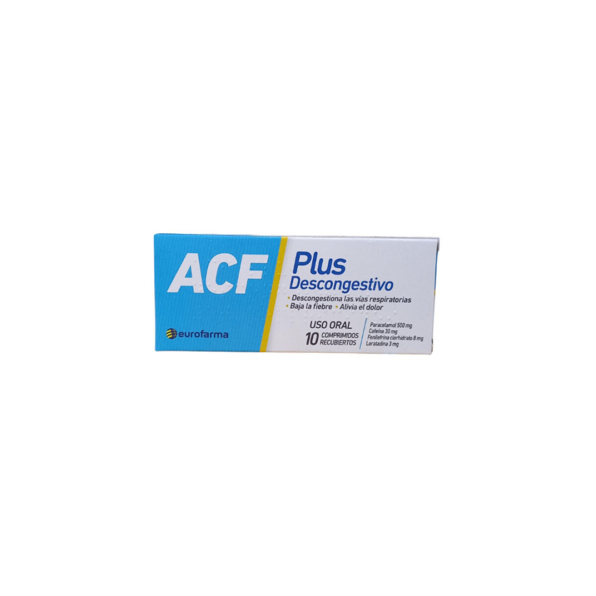 Descongestivo Acf Plus 10 Comprimidos 