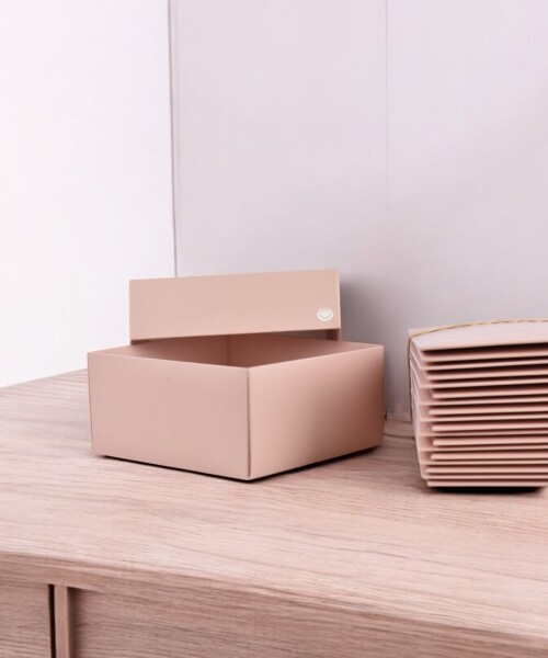 Pack x 20 unid - Caja 04 12X12X6 cm Laminada NUDE