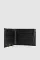Billetera de cuero Boston Negro