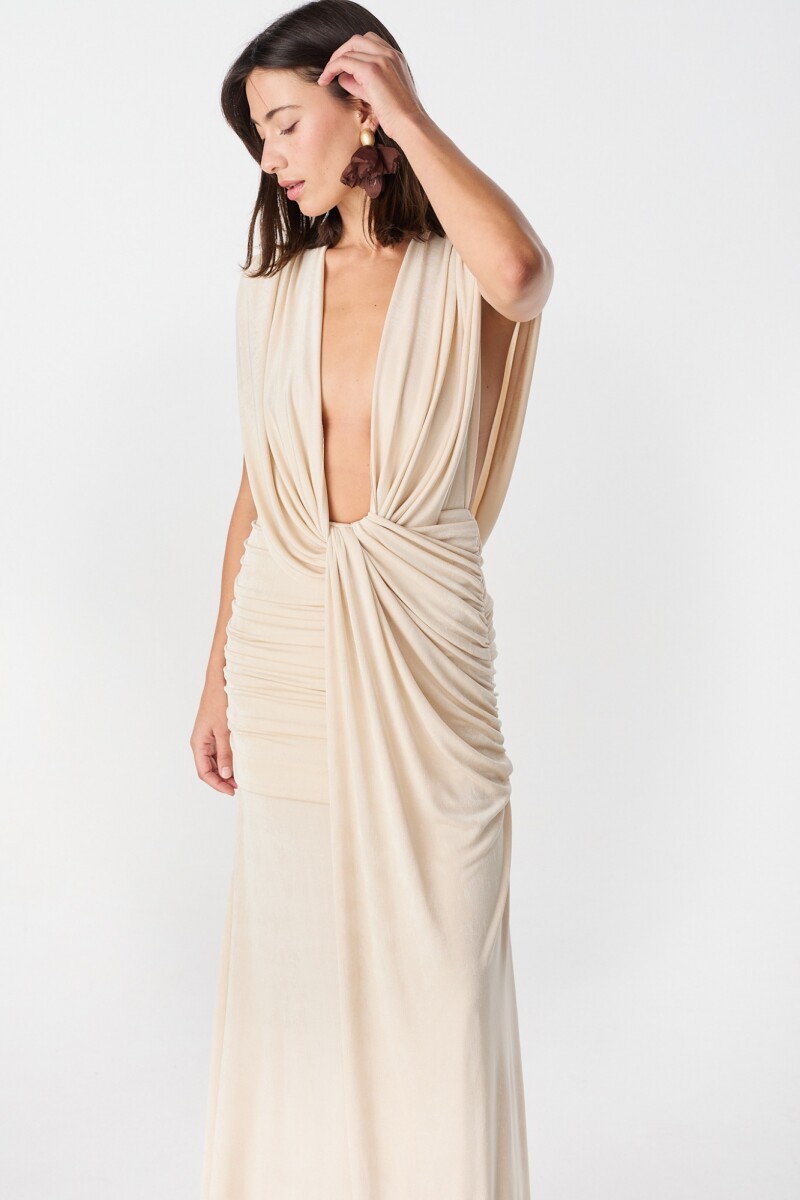 Vestido Largo Gia Crudo
