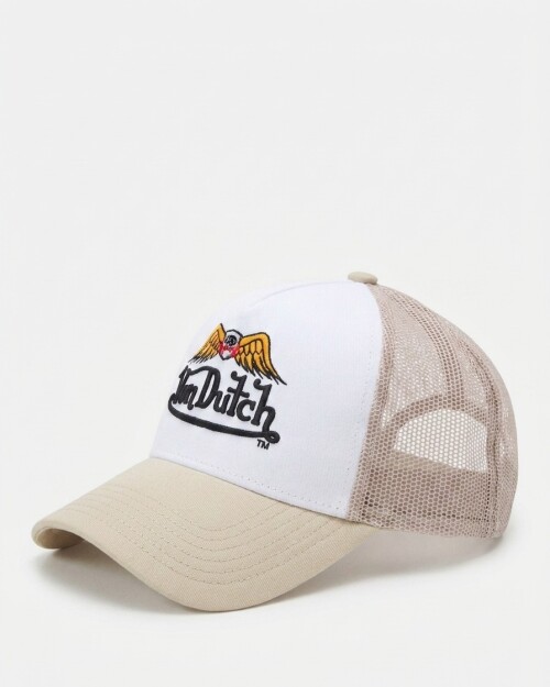 Gorra Von Dutch Trucker Baker Eyeball Unisex - Beige Gorra Von Dutch Trucker Baker Eyeball Unisex - Beige