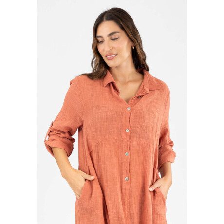 Camisola larga toscana Ladrillo