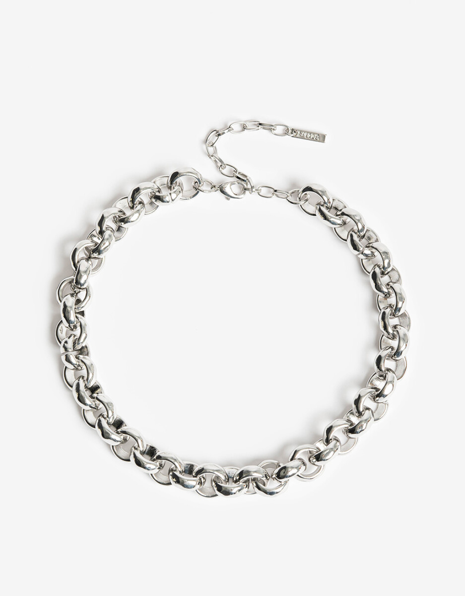 Collar Metal Eslabones Orgánicos 