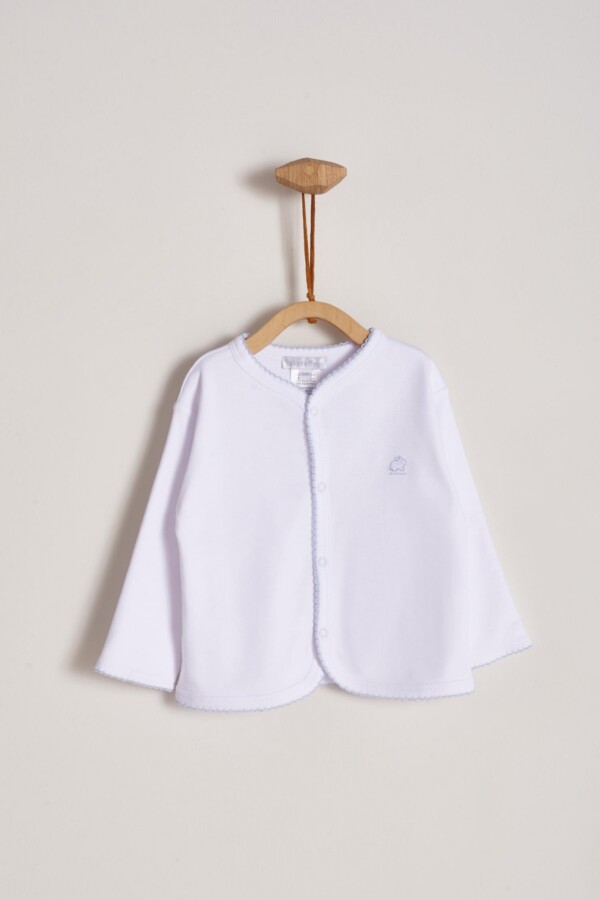 CARDIGAN REVER BASIC Celeste