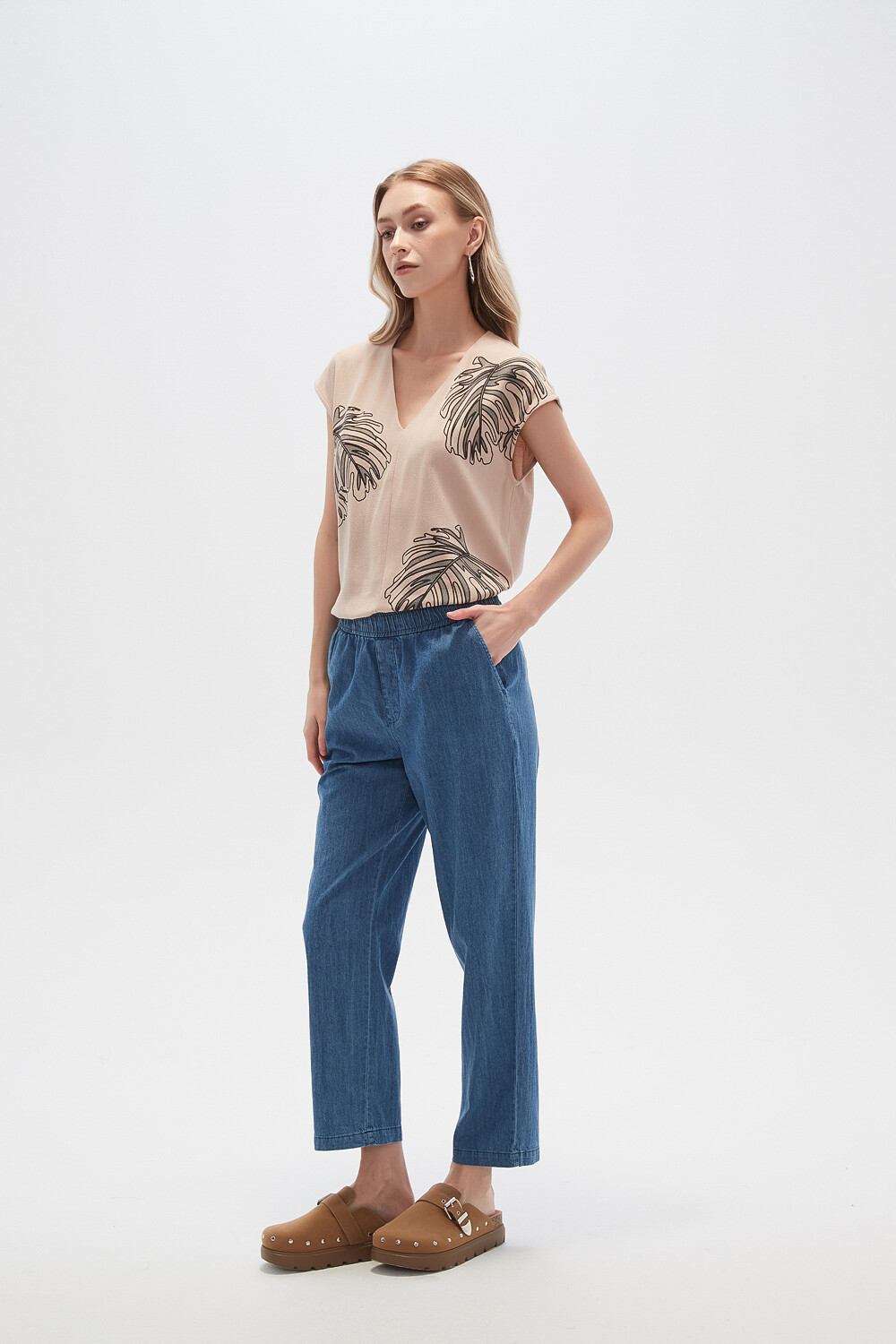 Pantalon Liru Azul Medio