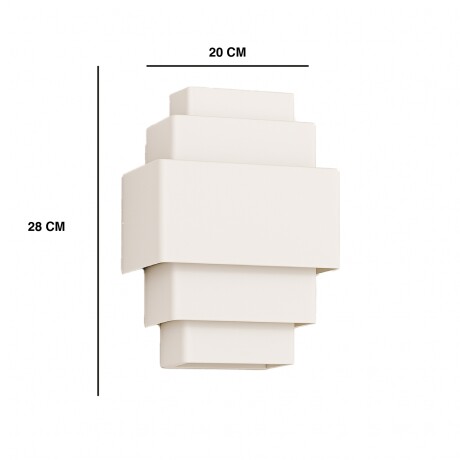 ARTEFACTO DECORATIVO DE PARED KAN Artefacto Decorativo De Pared Kan Blanco
