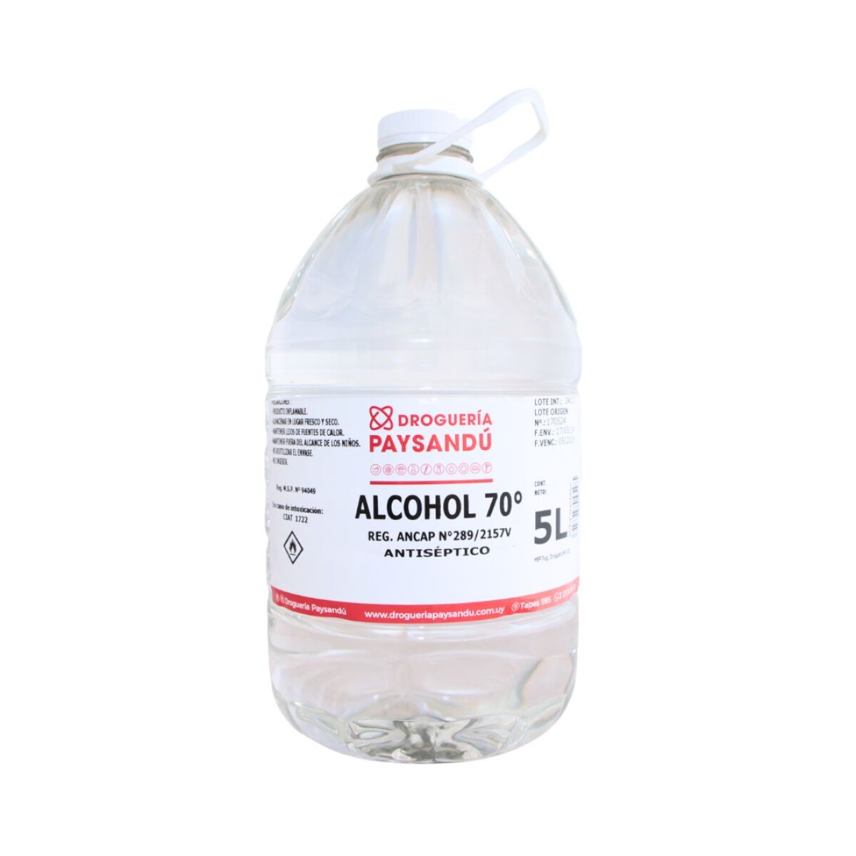 Alcohol al 70% - 5 L 