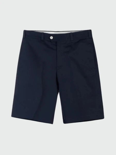 Moncler -Bermuda de algodón de estilo clásico con bolsillos Azul