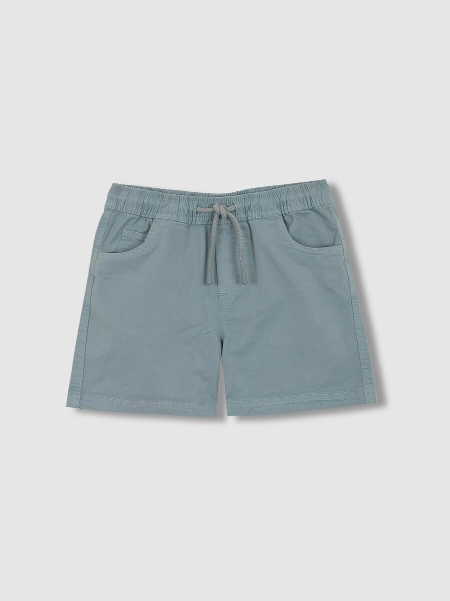Pantalon Con Cinturilla Elastica Azul