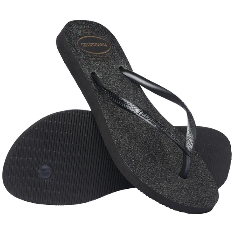 Ojotas Havaianas SLIM GLOSS de Mujer - 4145617 Negro-plata