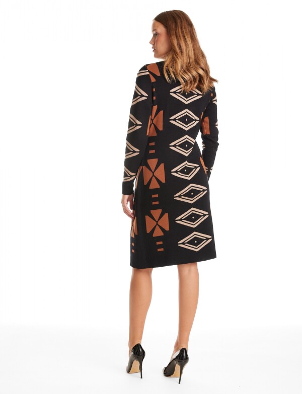 Vestido Twofold NEGRO/MARRON