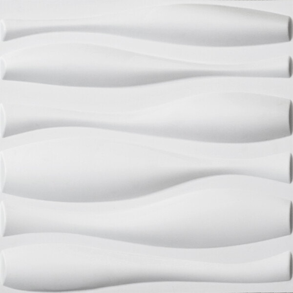 PANEL DECORATIVO EN PVC 3D PARA PARED MODELO D026 50x50 CM BLANCO MATE Panel Decorativo En Pvc 3d Para Pared Modelo D026 50x50 Cm Blanco Mate