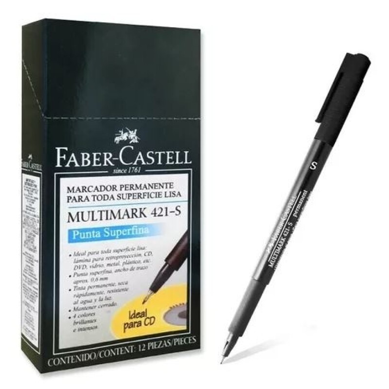 Marcador 421S Punta Super Fina Faber-Castell MARCADOR 421S PUNTA SUPER FINA FABER-CASTELL