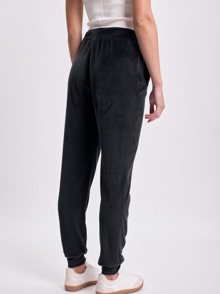 Pantalón jogger plush Negro