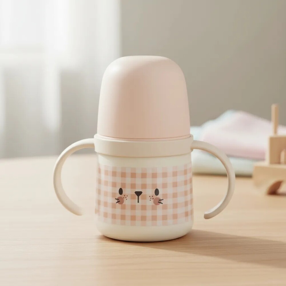 Vaso First Bottle SX PRO 6m+ SUAVINEX cuadrille rosa