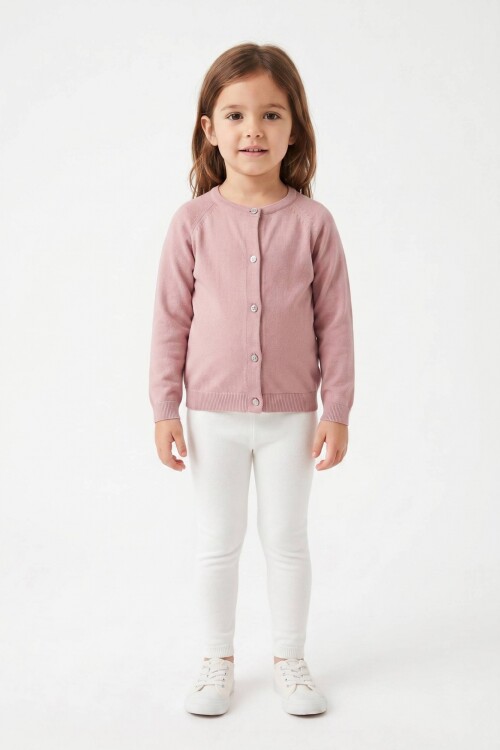 Cardigan tejido liso ROSA