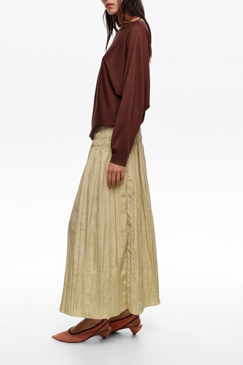 FALDA FRUNCIDA Beige