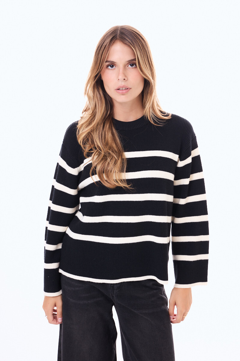 Buzo Tejido Noja Negro