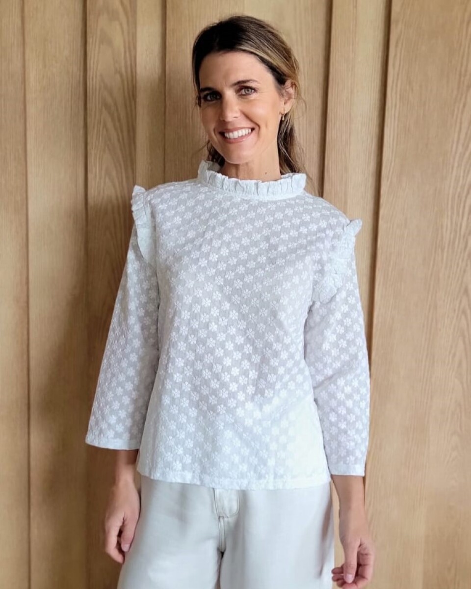 Blusa Jazmín - Broderie flor 