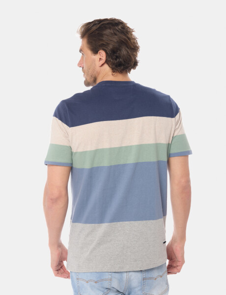 REMERA RAYADA Gris