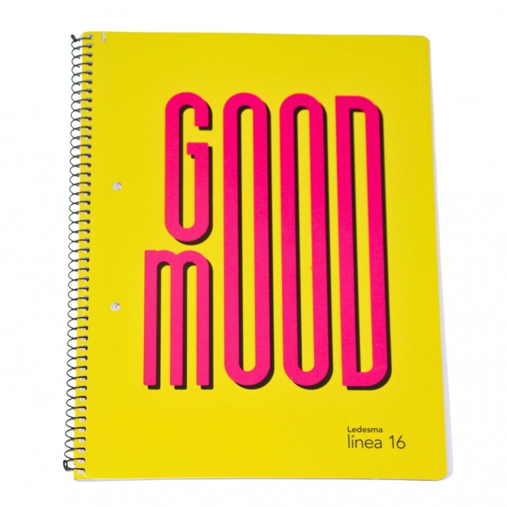 CUADERNOLA LEDESMA LINEA16 84 HOJAS RAYADO TAPA GOOD MOOD