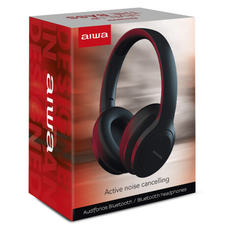 Auriculares Bluetooth Aiwa AWANC45F con Cancelación Activa de Ruido Negro