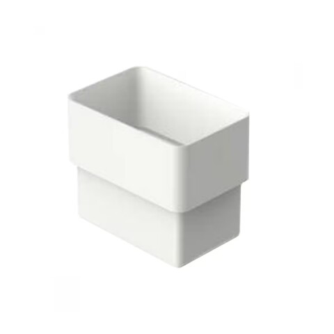 Acople rectangular para tubo blanco Style Acople Rectangular Para Tubo Blanco Style