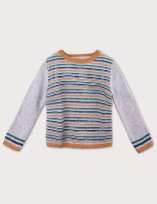 Sweater Melange Boy Gris Melange