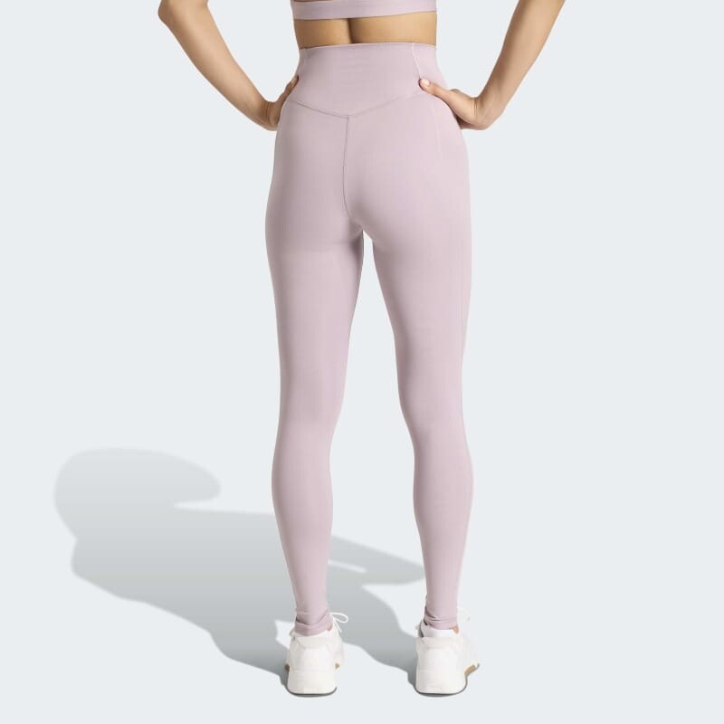 Calza Adidas Optime Essentials Bolsillo Oculto Rosado