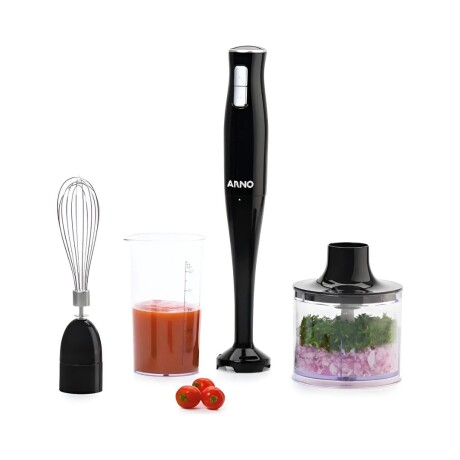 Mixer Arno 3 en 1 + vaso medidor | De acero inoxidable | Color negro. Mixer Arno 3 en 1 + vaso medidor | De acero inoxidable | Color negro.