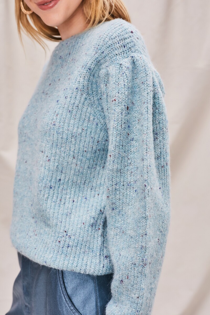 Sweater Lurex Turquesa