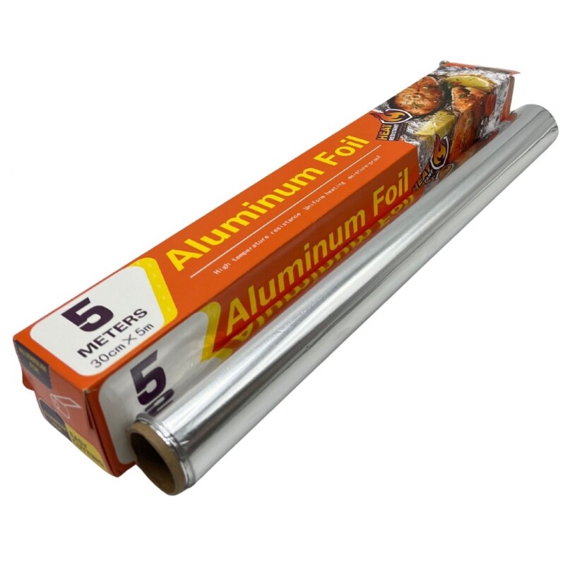 PAPEL ALUMINIO ALUMINUMFOIL • 30cm • 5mt PAPEL ALUMINIO ALUMINUMFOIL • 30cm • 5mt