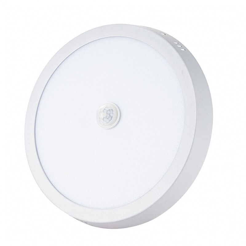 PANEL LED REDONDO ADOSAR CALIDO 18W - SENSOR DE MOVIMIENTO Panel Led Con Sensor de Movimiento 18W Calido
