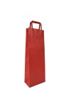 Bolsa lisa acuario 14x08x40 cm, para botella ROJO