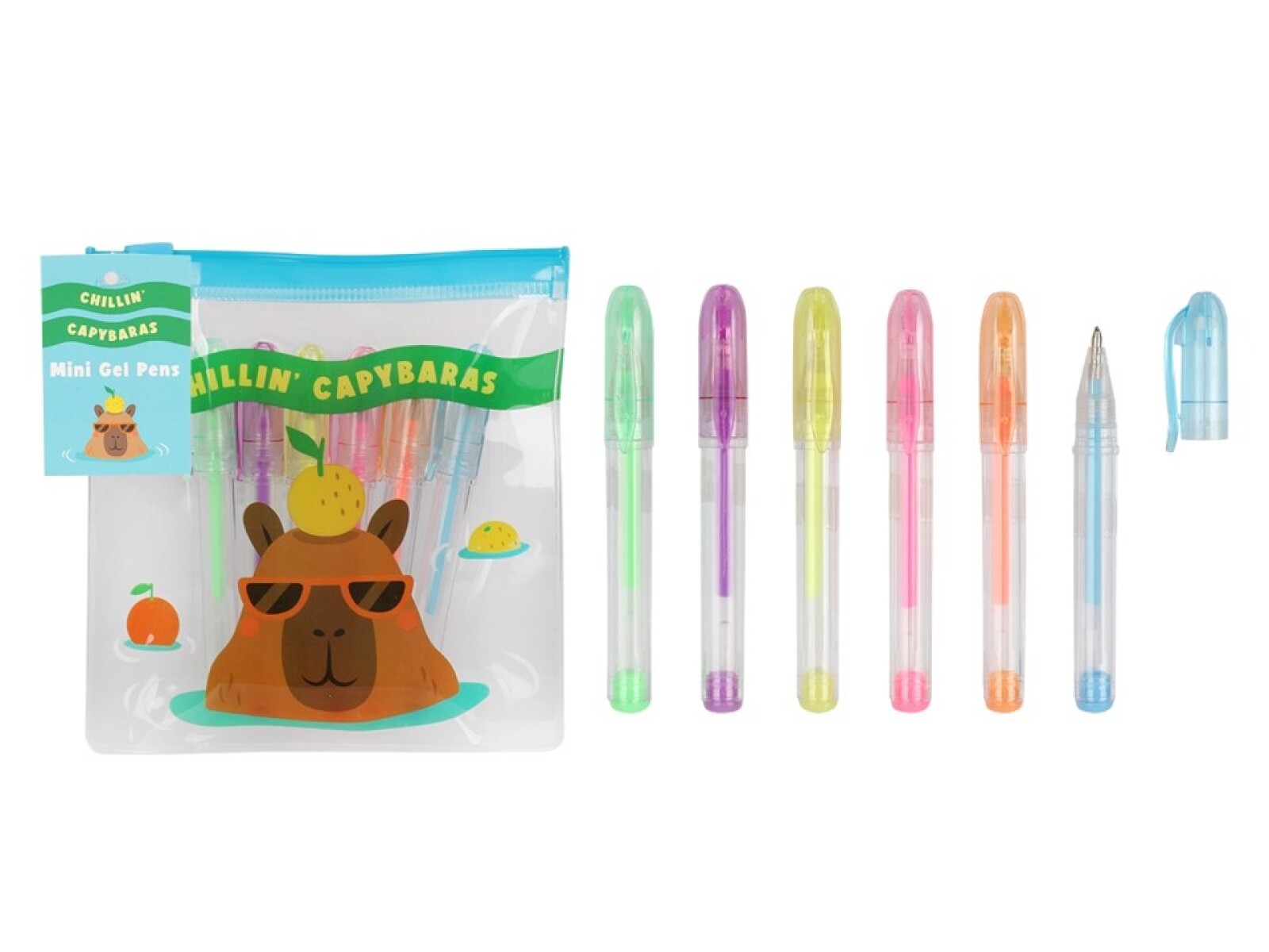 Set lapiceras capibara 