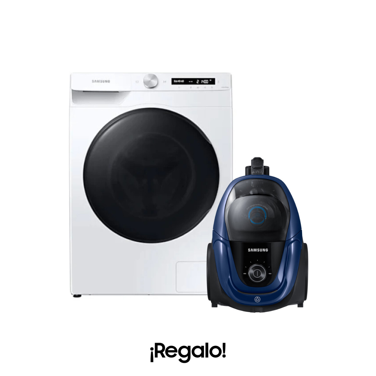Lavasecarropas Samsung 10,5kg/7kg WD10T Blanco + Aspiradora de regalo 