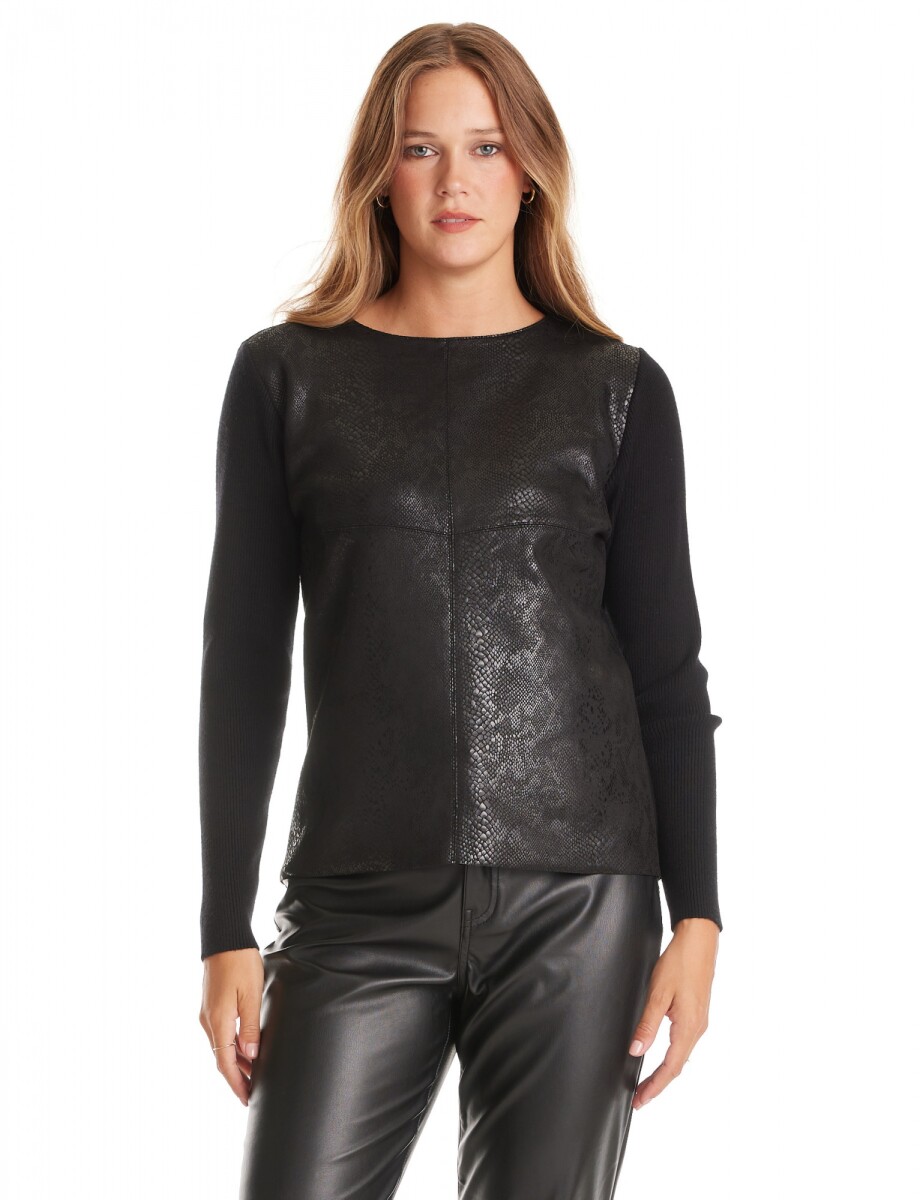 Buzo Combinado - Negro 