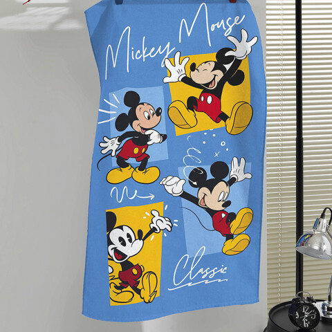 Toalla Infantil Playera 100% Algodón 70 x 130 cm Mickey Azul