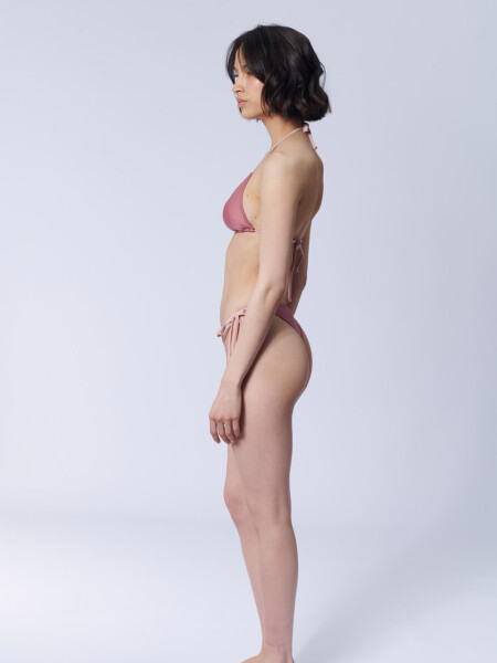 Bombacha bikini Chocolate Con Vivo Rosa