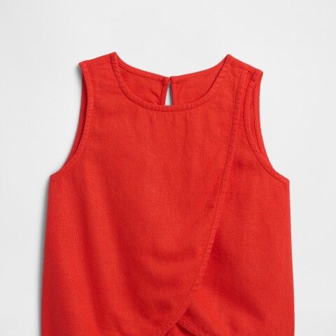 V-FAST SS LINEN SEED TOP POSTER RED