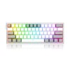 Teclado Redragon Fizz RGB K617-RGB White/Grey Teclado Redragon Fizz RGB K617-RGB White/Grey