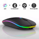 Mouse Inalambrico Ultra Fino Slim Bluetooth Rgb Recargable Mouse Inalambrico Ultra Fino Slim Bluetooth Rgb Recargable