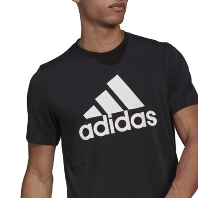 Remera ADIDAS M FR LG T GT3109 Negro-blanco