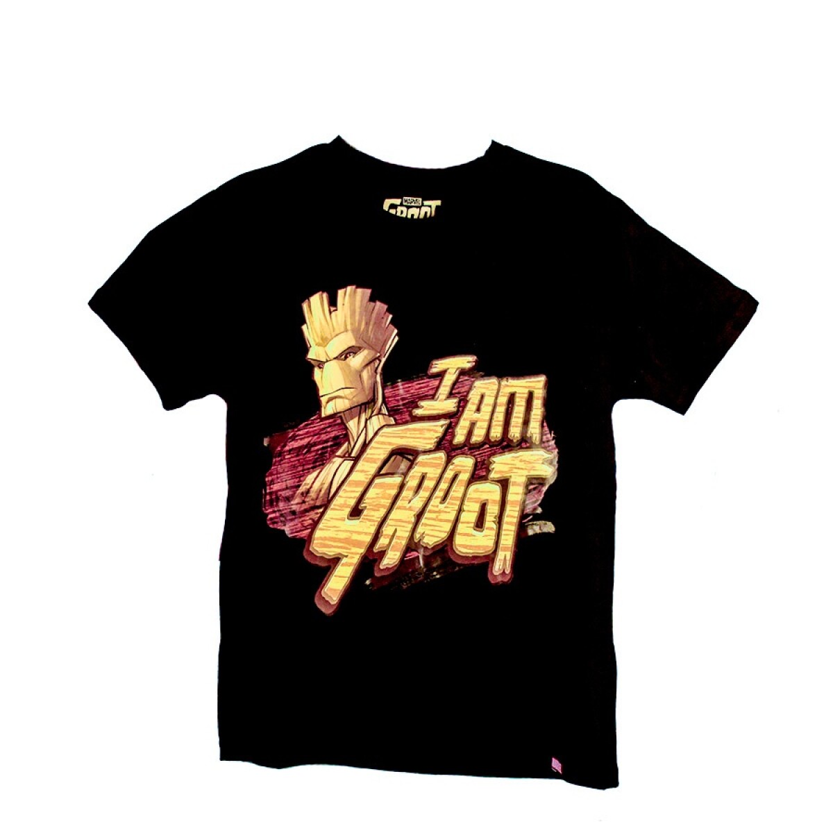 Remera Marvel Groot de Niños - GGIJSS24002 - Negro 