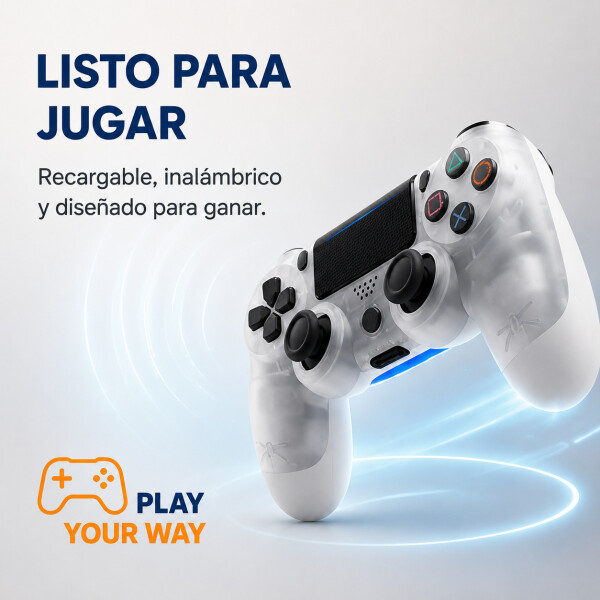 Joystick Mando Control Inalambrico Compatible Play 4 Ps4 Color Variante Gris