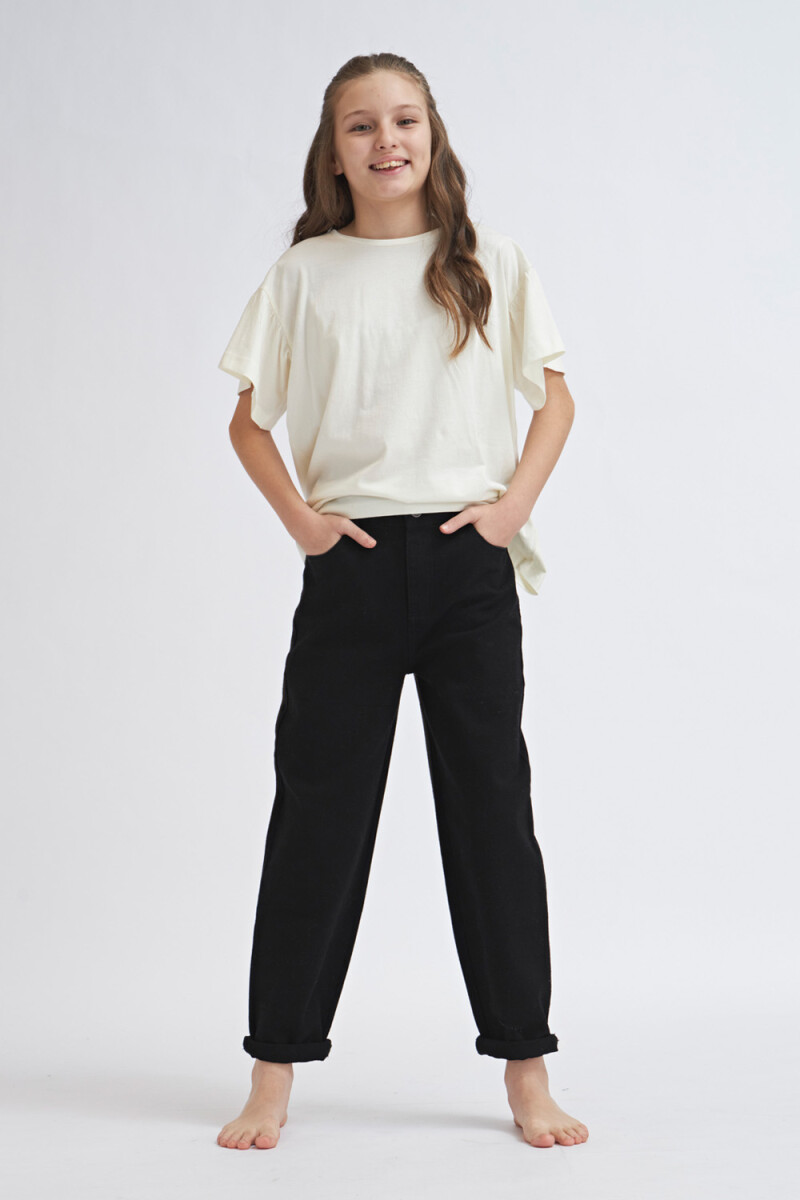 Pantalón de jean slouchy - Negro 